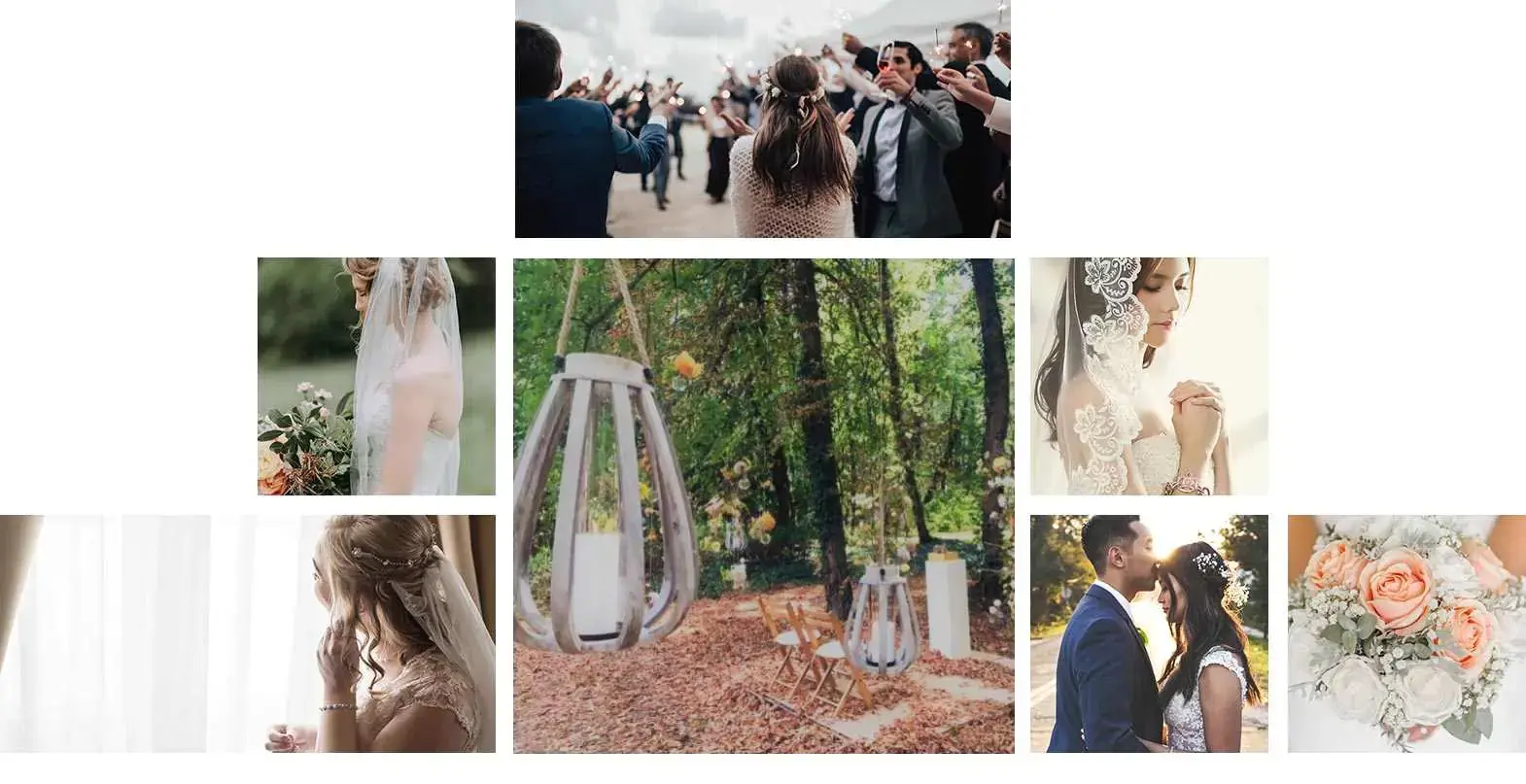 Collage zur Winterhochzeit im Eventschloss Schönfeld – herbstliche Impressionen einer Hochzeit als Inspiration